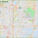 Large Detailed Map Of Pompano Beach   Pompano Florida Map
