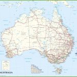 Large Detailed Road Map Of Australia   Printable Map Of Australia With States
