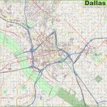 Large Detailed Street Map Of Dallas   Dallas Map Of Texas