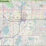 Large Detailed Street Map Of Orlando   Street Map Of Orlando Florida