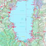 Large Detailed Tourist Map Of Lake Tahoe   Printable Map Of Lake Tahoe
