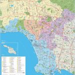 Large Detailed Tourist Map Of Los Angeles   Map Of Los Angeles California Area