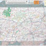 Large Detailed Tourist Map Of Pennsylvania With Cities And Towns   Printable Map Of Pennsylvania