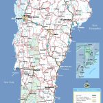 Large Detailed Tourist Map Of Vermont With Cities And Towns   Printable Map Of Vermont