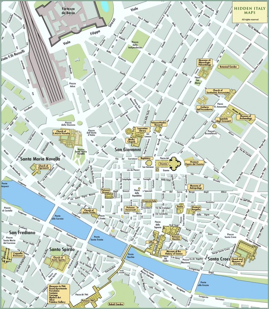 Large Florence Maps For Free Download And Print | High-Resolution - Tourist Map Of Florence Italy Printable