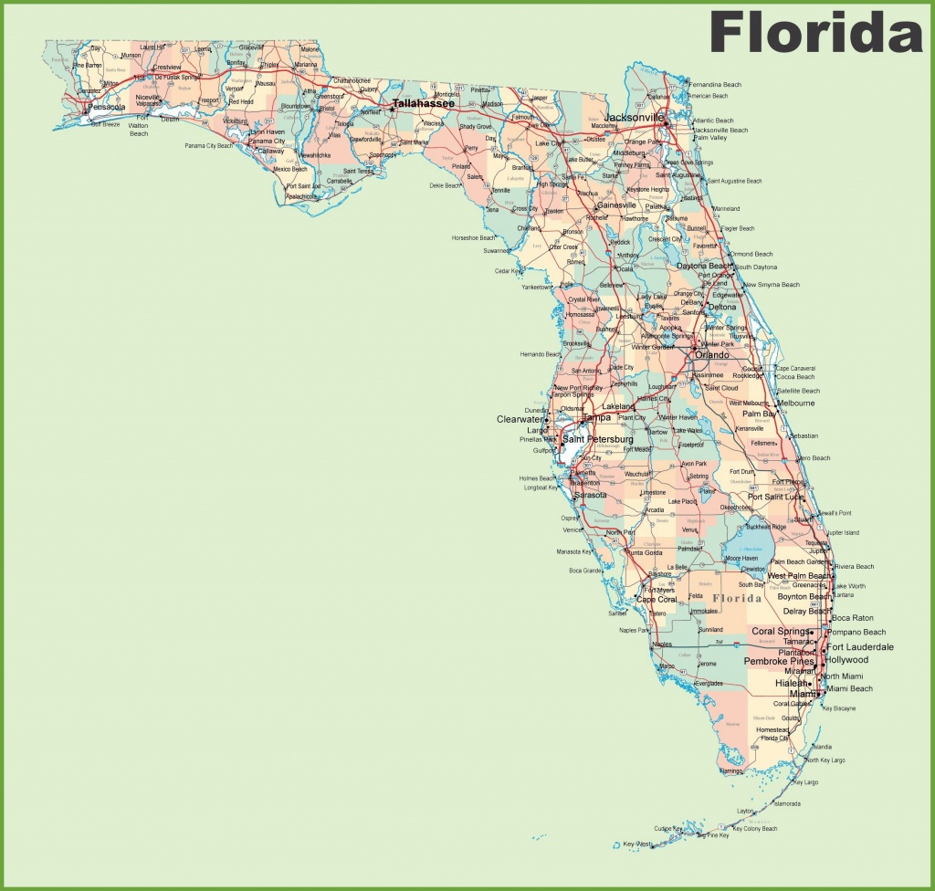 Large Florida Maps For Free Download And Print | High-Resolution And - Big Map Of Florida