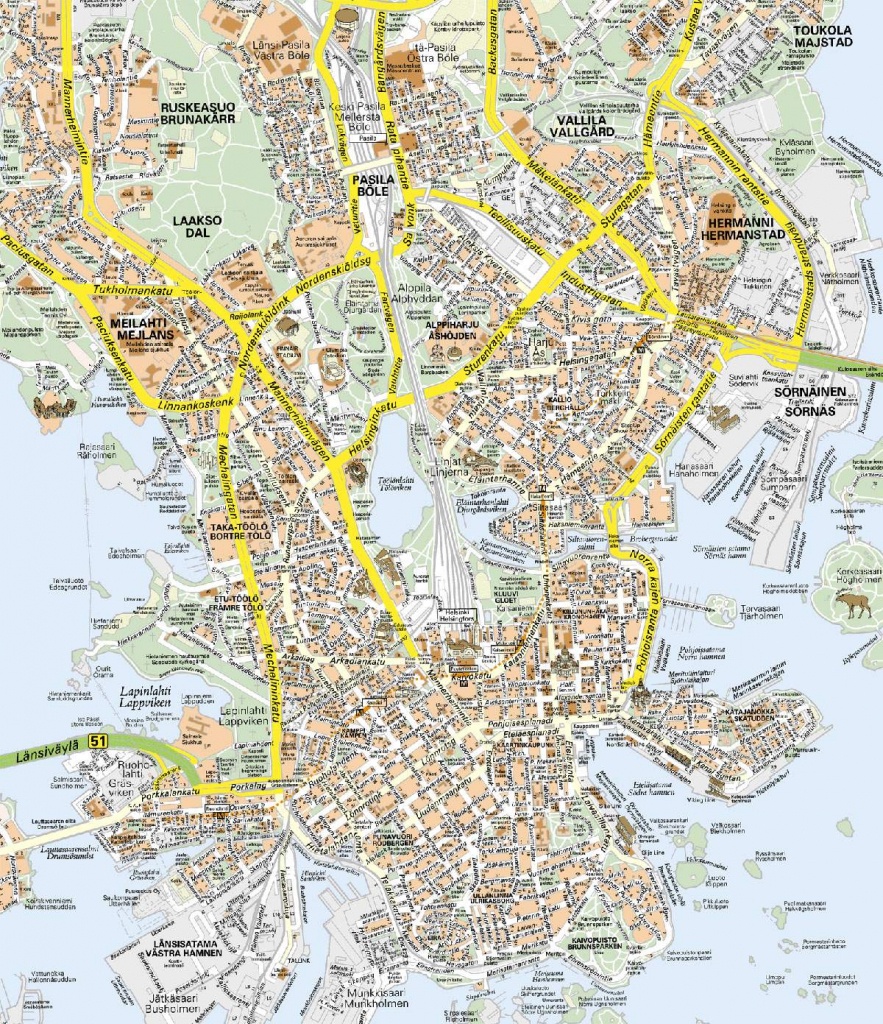 Large Helsinki Maps For Free Download And Print | High-Resolution - Helsinki City Map Printable
