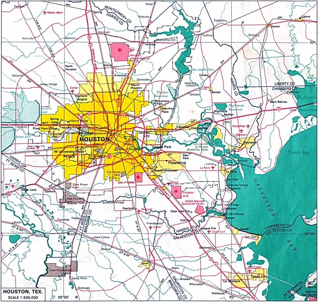 Large Houston Maps For Free Download And Print | High-Resolution And - Downtown Houston Map Printable