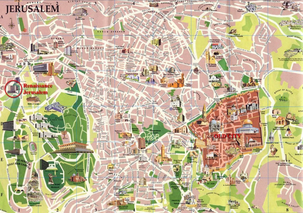 Large Jerusalem Maps For Free Download And Print | High-Resolution - Free Printable Aerial Maps