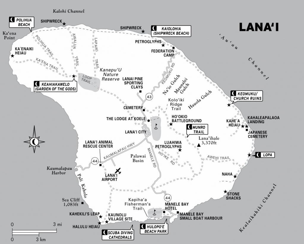 Large Lanai Maps For Free Download And Print | High-Resolution And - Printable Map Of Kauai
