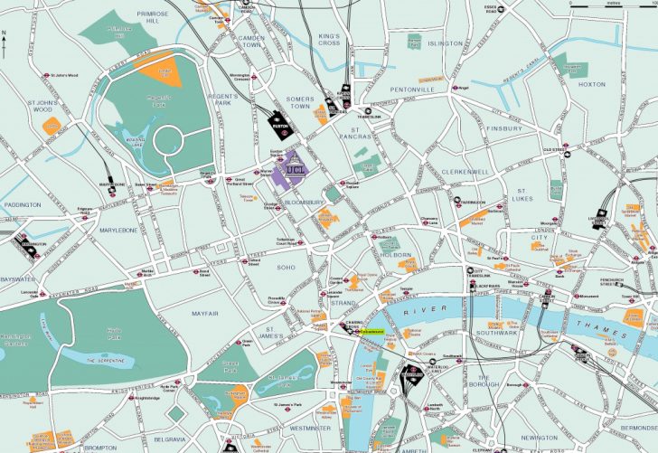 London Sightseeing Map Printable