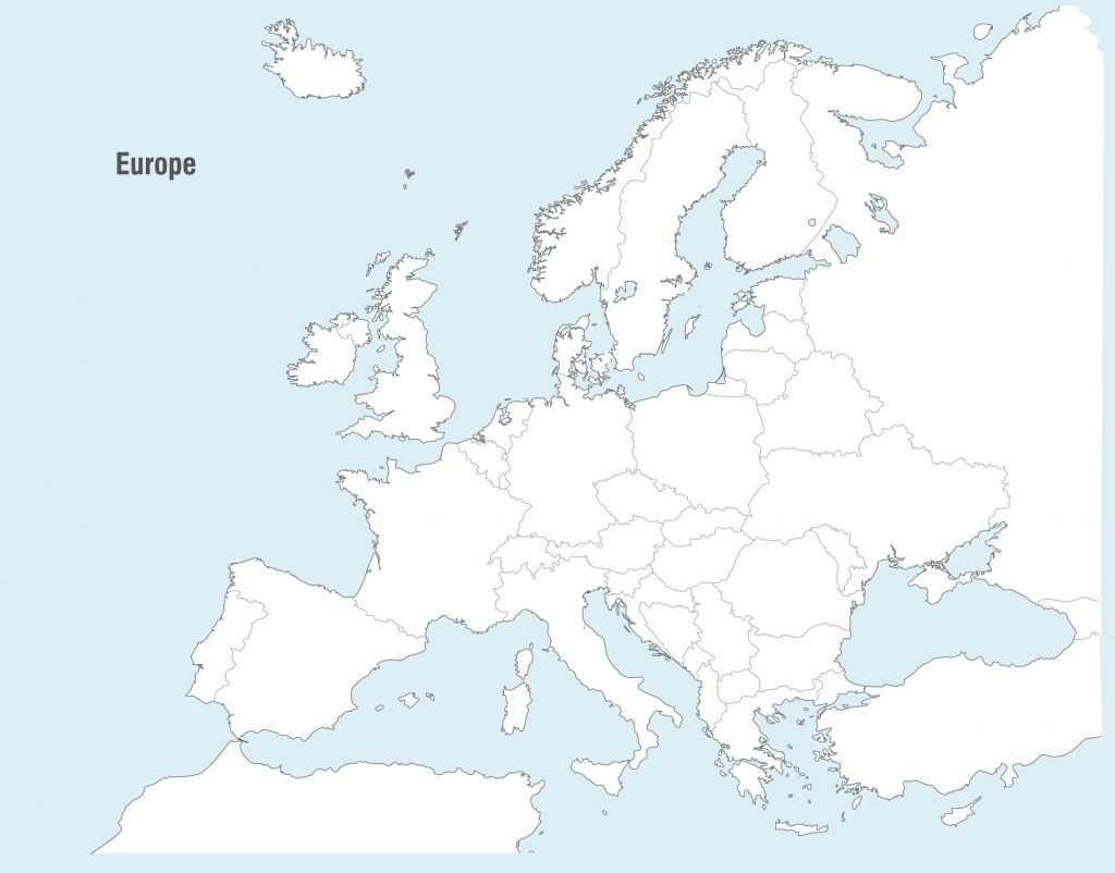 Large Map Of Europe With Capitals And Travel Information | Download - Large Map Of Europe Printable