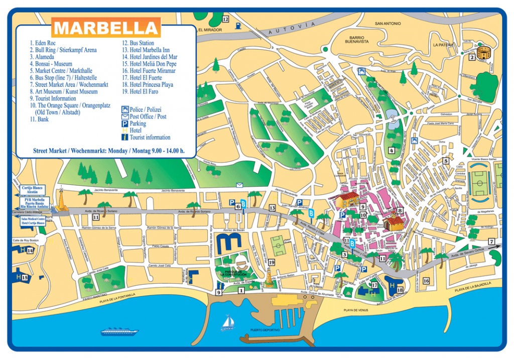 Large Marbella Maps For Free Download And Print | High-Resolution - Printable Street Map Of Nerja Spain