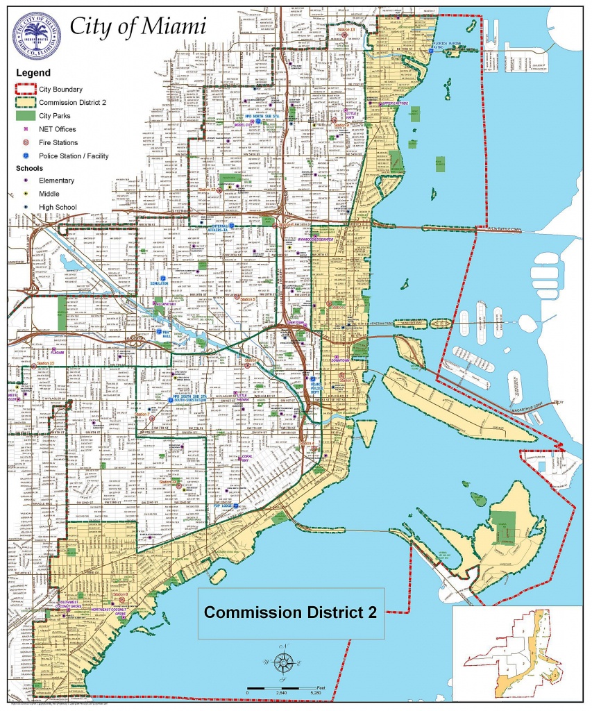 Large Miami Maps For Free Download And Print | High-Resolution And - Street Map Of Downtown Miami Florida
