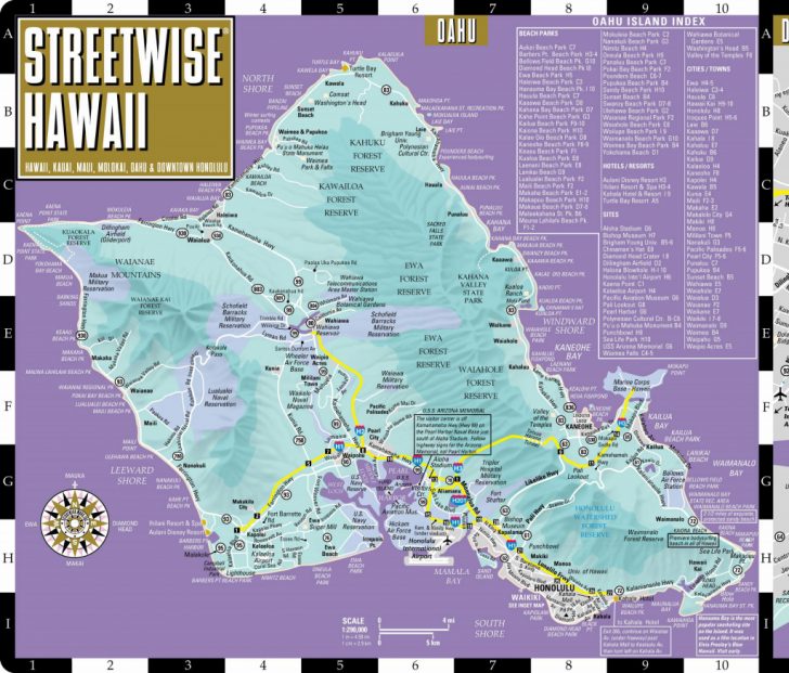 Printable Map Of Oahu Attractions