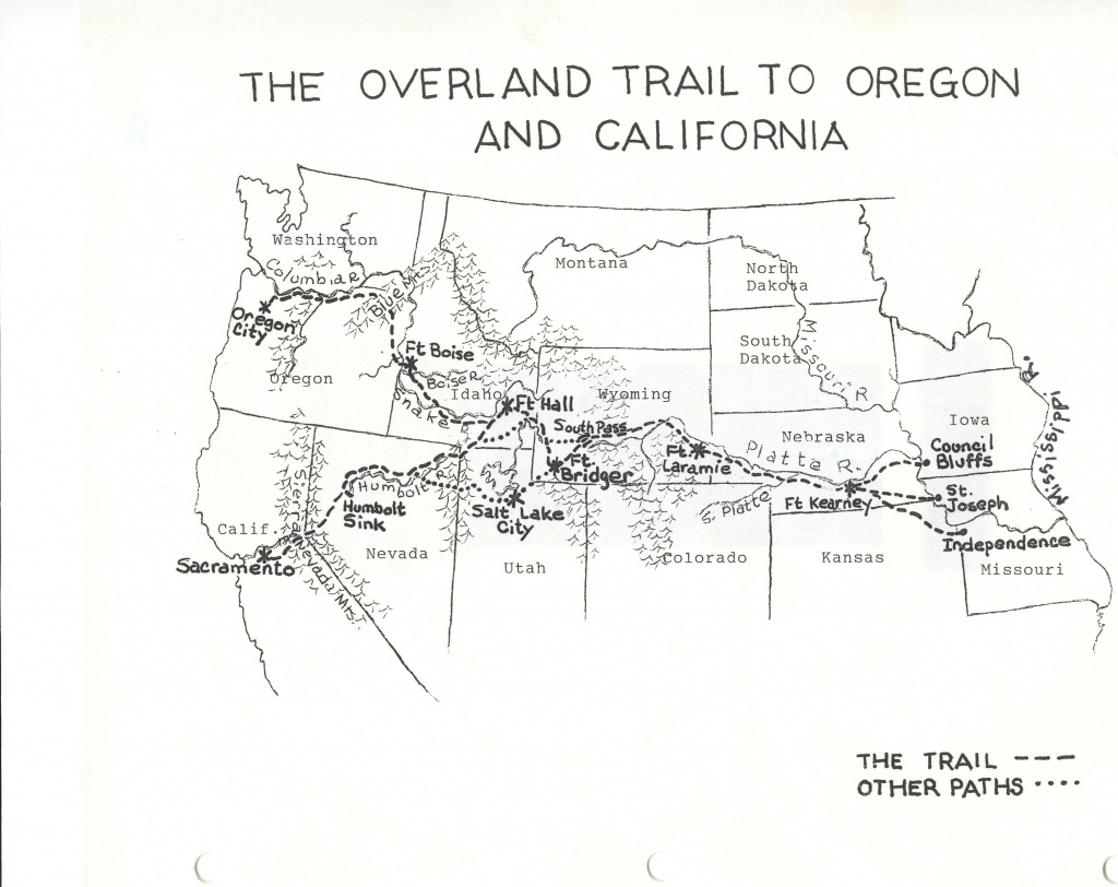 Large Oregon Trail Map | Oregon | Oregon Trail, Teaching History - Printable Map Of The Oregon Trail