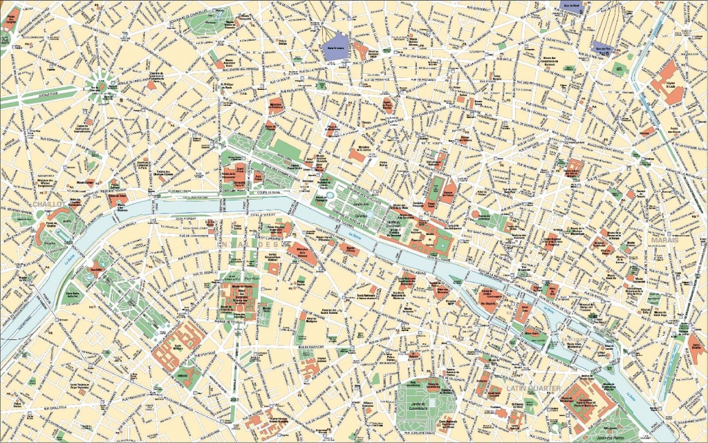 Paris Arrondissements Printable Map