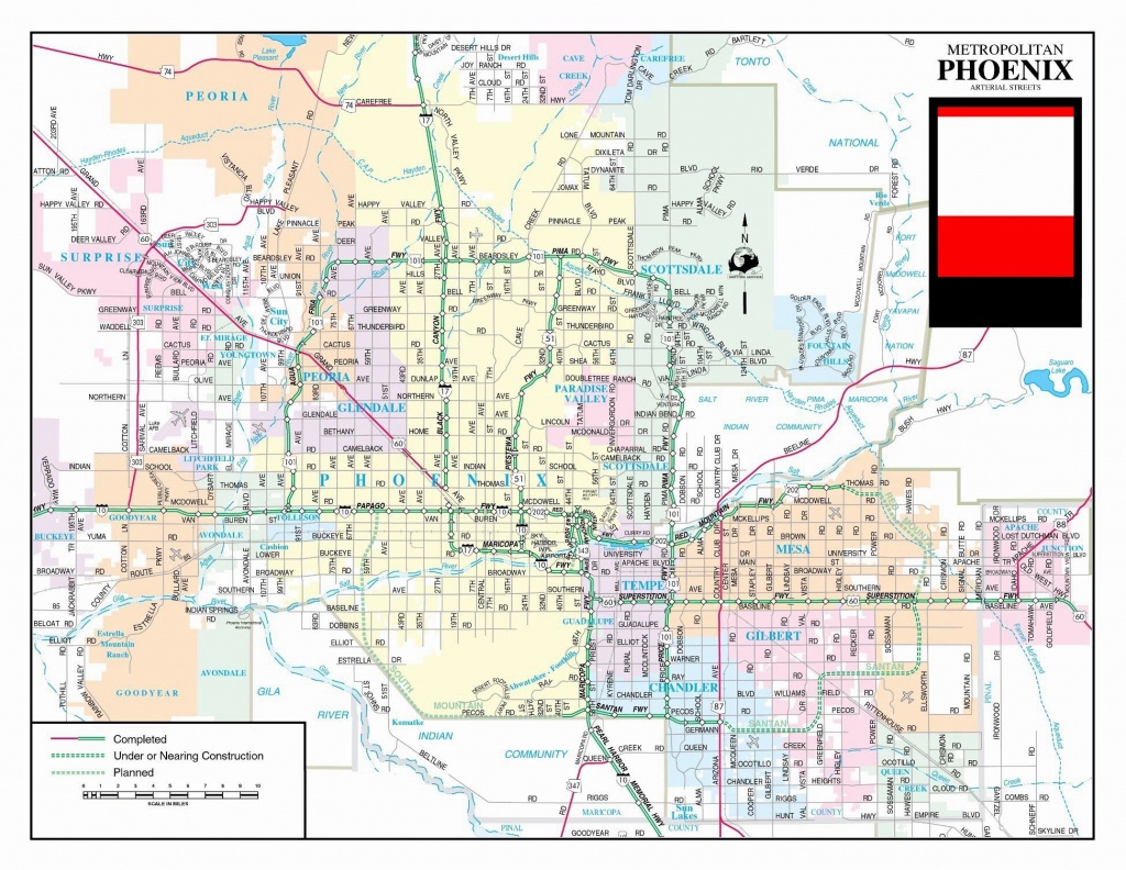 Large Phoenix Maps For Free Download And Print | High-Resolution And - Printable Area Maps