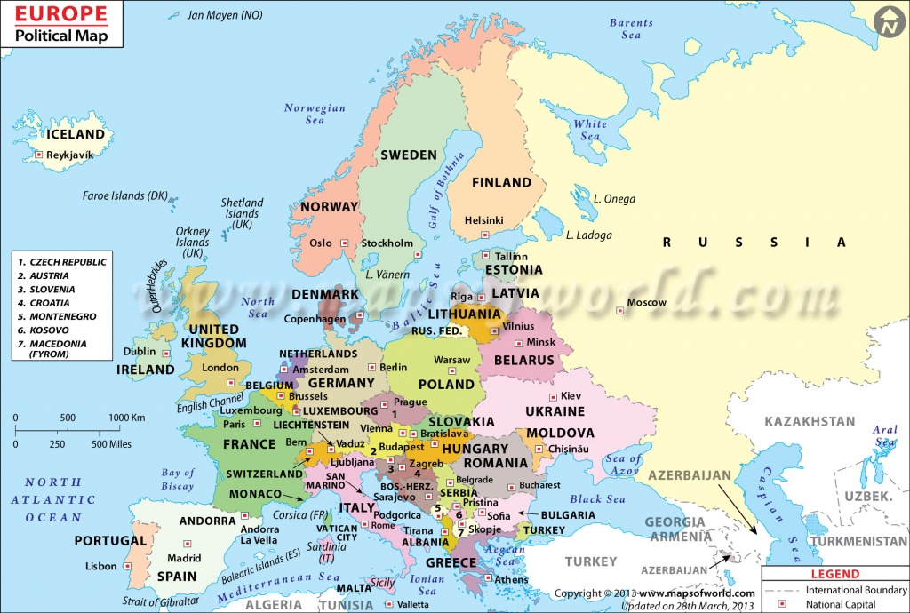 Large Political Map Of Europe Image [2000 X 2210 Pixel], Easy To - Large Map Of Europe Printable
