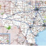 Large Roads And Highways Map Of Texas State With National Parks And   Map Of Texas Roads And Cities