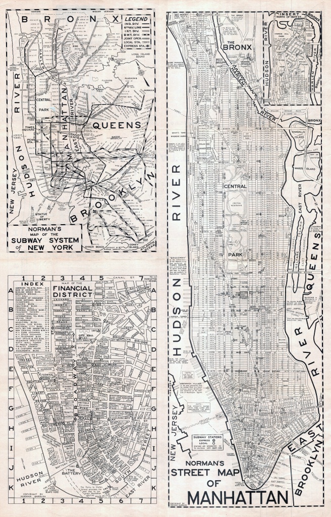 Manhattan City Map Printable