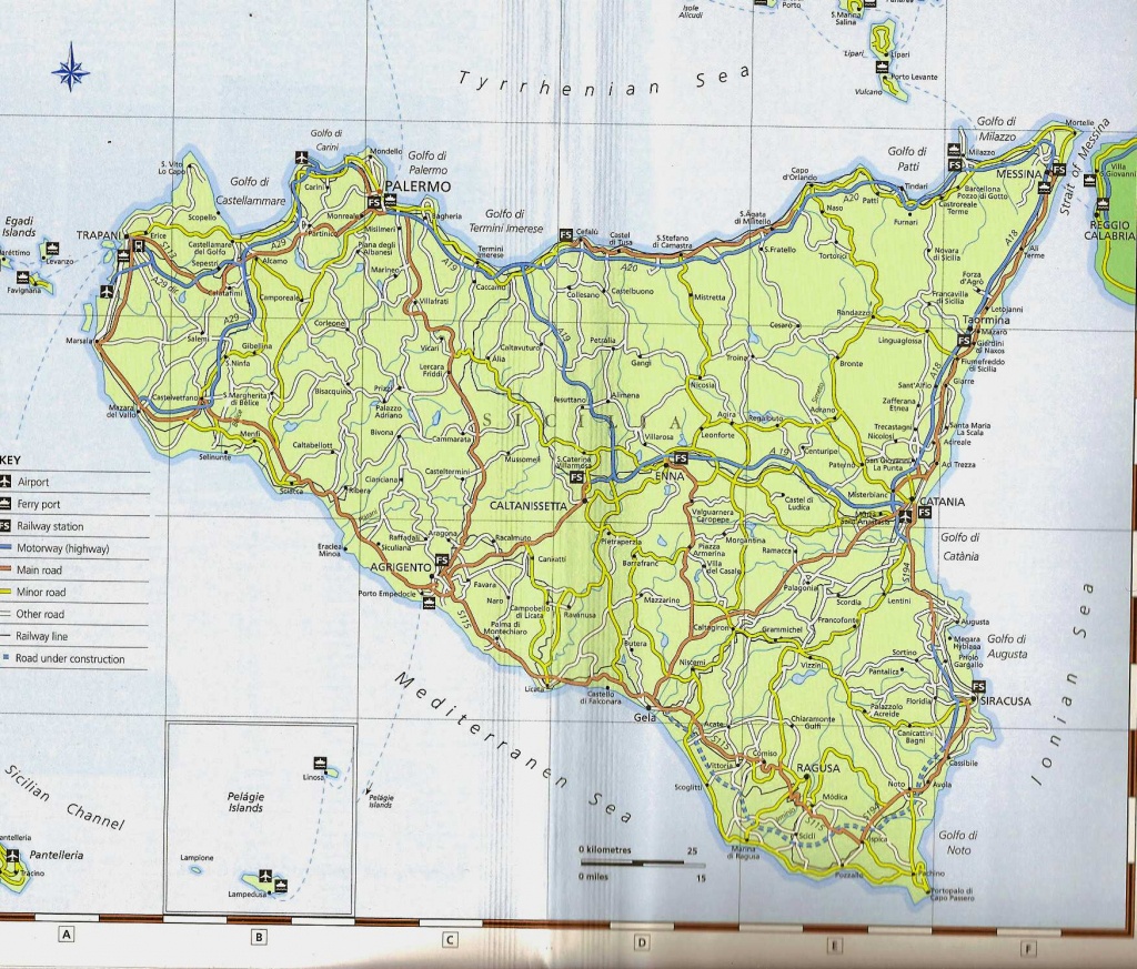 Large Sicily Maps For Free Download And Print | High-Resolution And - Printable Map Of Sicily