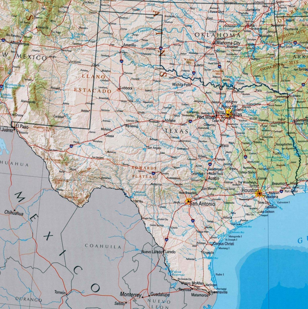 Large Texas Maps For Free Download And Print | High-Resolution And - Complete Map Of Texas