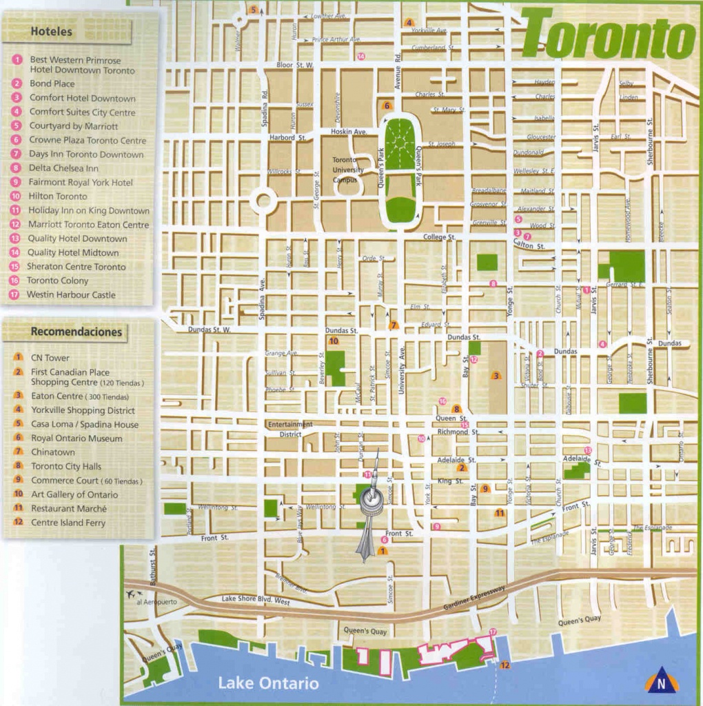 Large Toronto Maps For Free Download And Print | High-Resolution And - Printable Map Of Downtown Toronto