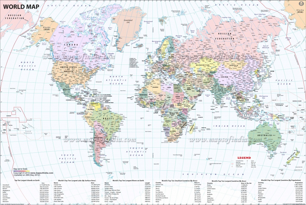 Large World Map Image - Free Printable Large World Map Poster