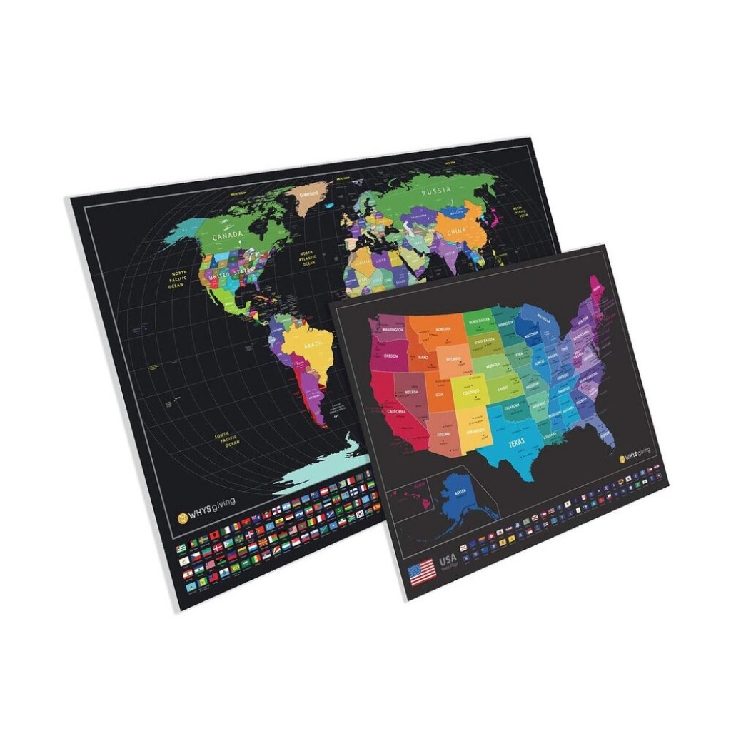Largest Scratch Off World Map - Detailed Cartography And Country - Texas Scratch Off Map