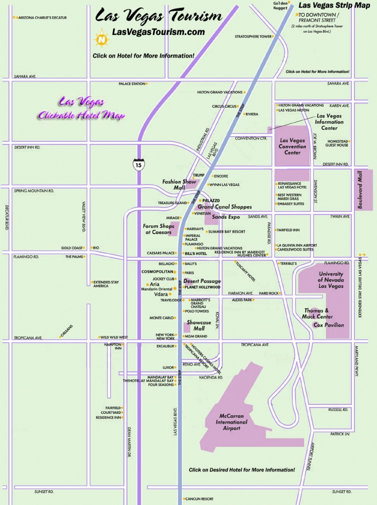 Las Vegas Map, Official Site - Las Vegas Strip Map - Printable Las Vegas Street Maps