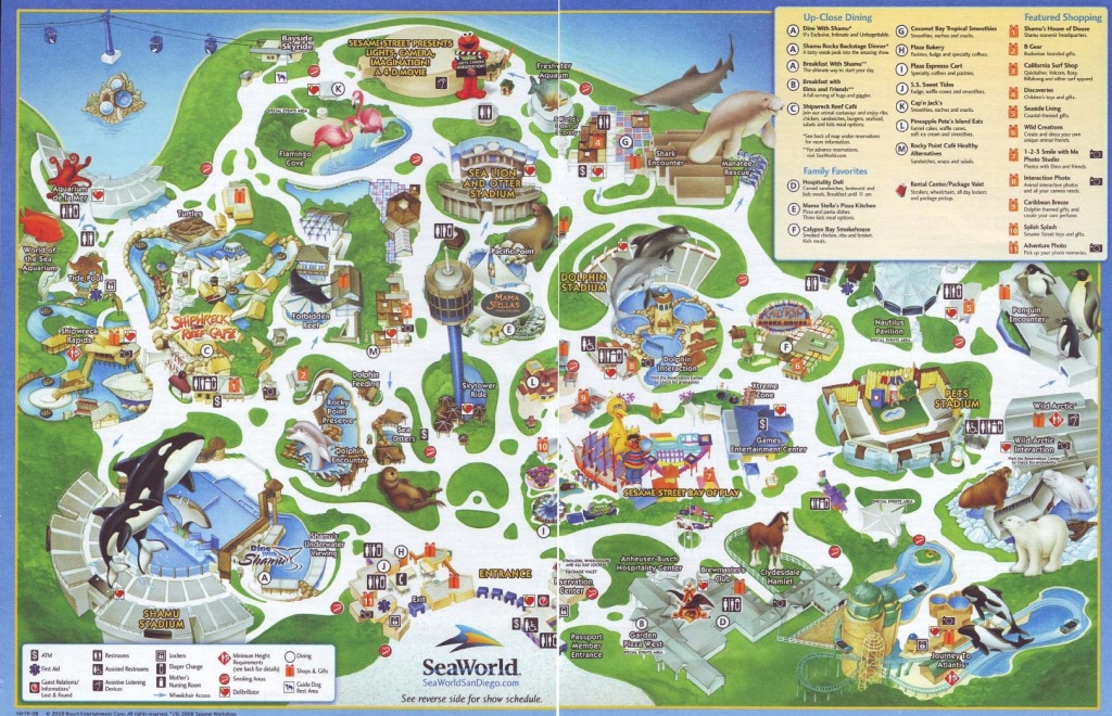 Printable Map Of Seaworld San Antonio Free Printable Maps