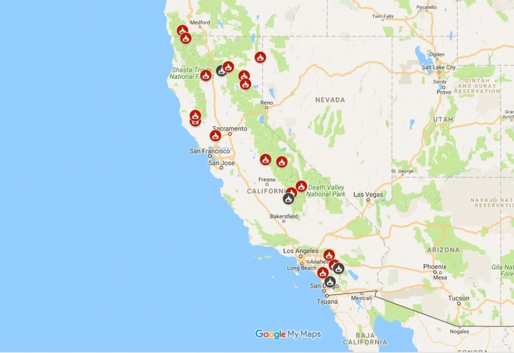 Latest Fire Maps: Wildfires Burning In Northern California – Chico - California Statewide Fire Map