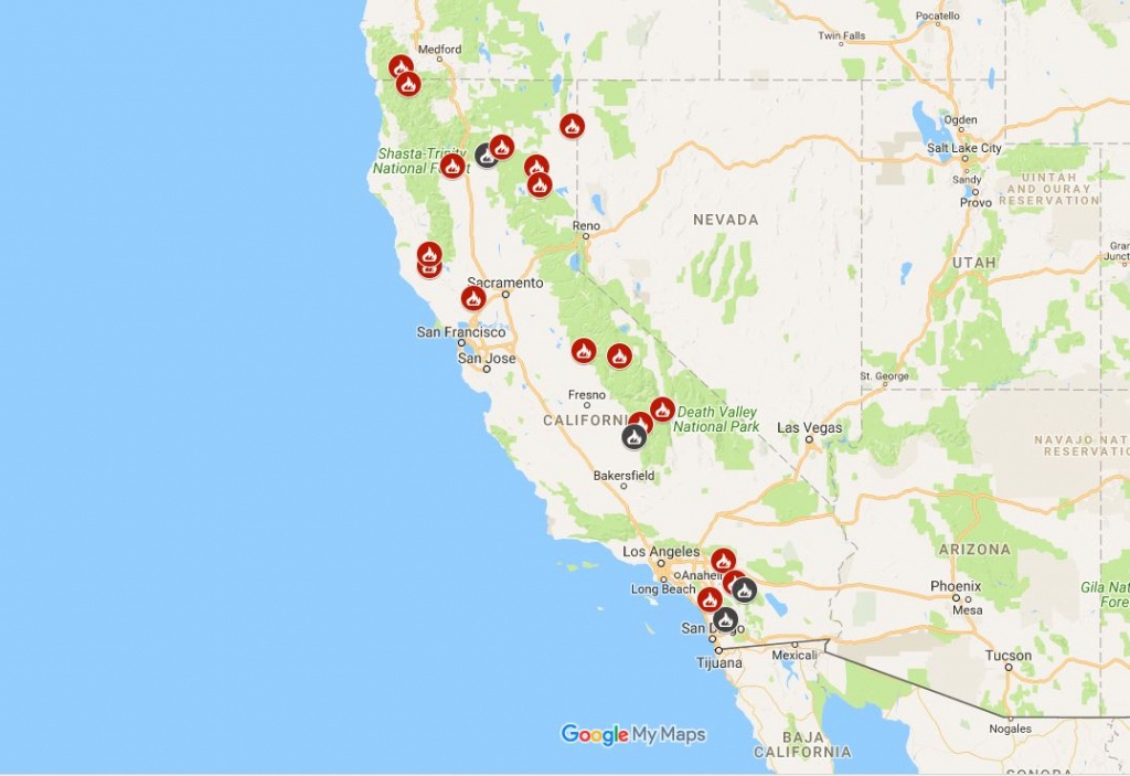 Latest Fire Maps: Wildfires Burning In Northern California – Chico - California Wildfires 2018 Map