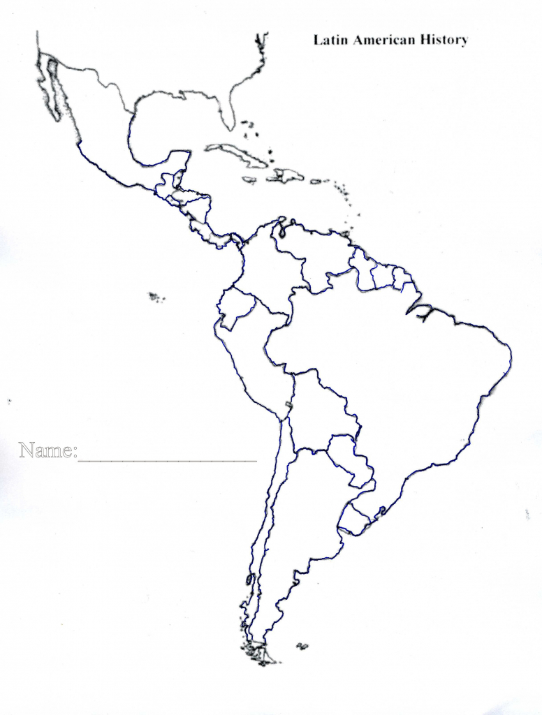 Latin America Map Quiz Printable Blank Of Us And South Central 7 - Latin America Map Quiz Printable