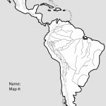 Latin America Map Study Capitals Of North And South America Blank   Printable Map Of North And South America