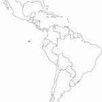 Latin America Printable Blank Map South Brazil At New Of Jdj Central   Printable Blank Map Of Central America