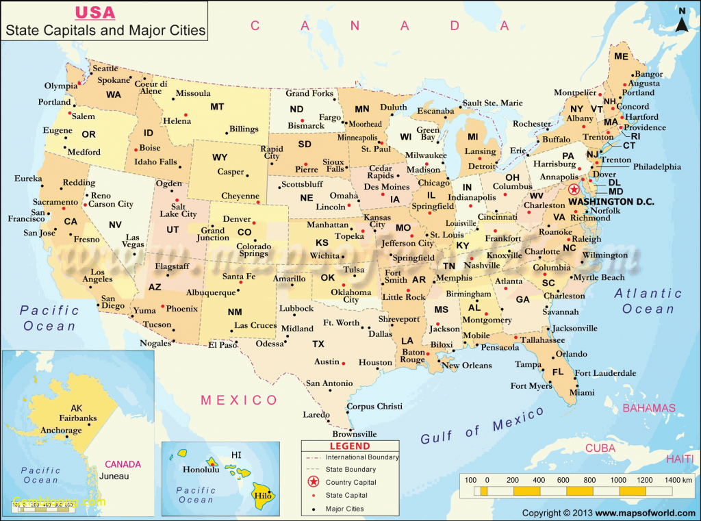 Latitude Longitude Map Of Us Us Map Inspirational United States Map - Us Map With Latitude And Longitude Printable