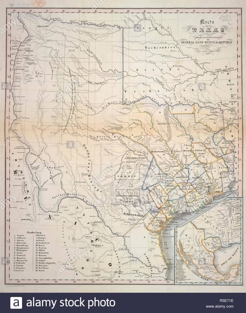 Le Texas. Karte Von Texas, Entworfen Nach Den Vermessungen D - Texas Land Office Maps