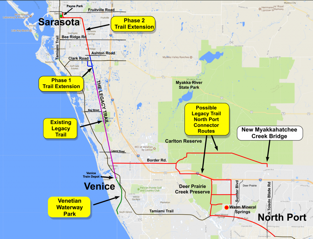 Legacy Trail Connector To North Port | Friends Of The Legacy Trail - North Port Florida Street Map