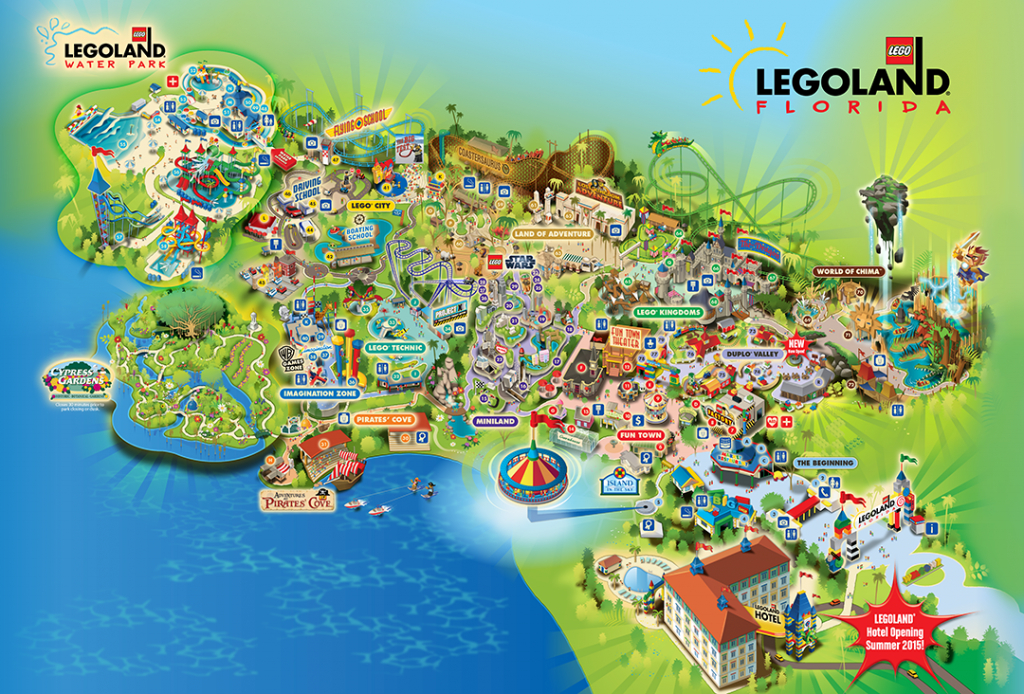 Legoland® Florida Is A 150-Acre Interactive Theme Park With More - Legoland Printable Map
