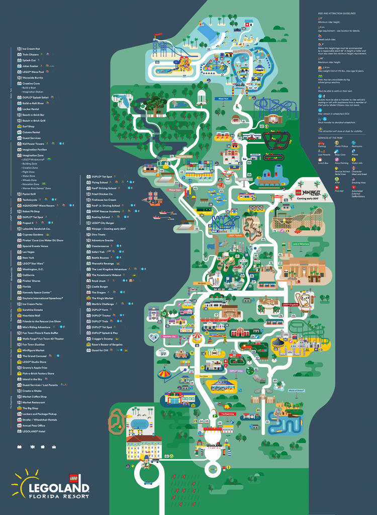 Legoland Florida Park Map Free Printable Maps