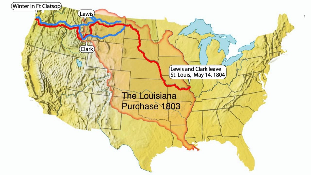 Lewis And Clark Expedition Of North America - Lessons - Tes Teach - Lewis And Clark Trail Map Printable