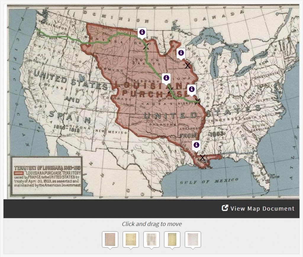 Lewis &amp;amp; Clark&amp;#039;s Expedition To The Complex West | Docsteach - Lewis And Clark Expedition Map Printable