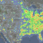 Light Pollution In The United States [1604X818] : Mapporn   Light Pollution Map California
