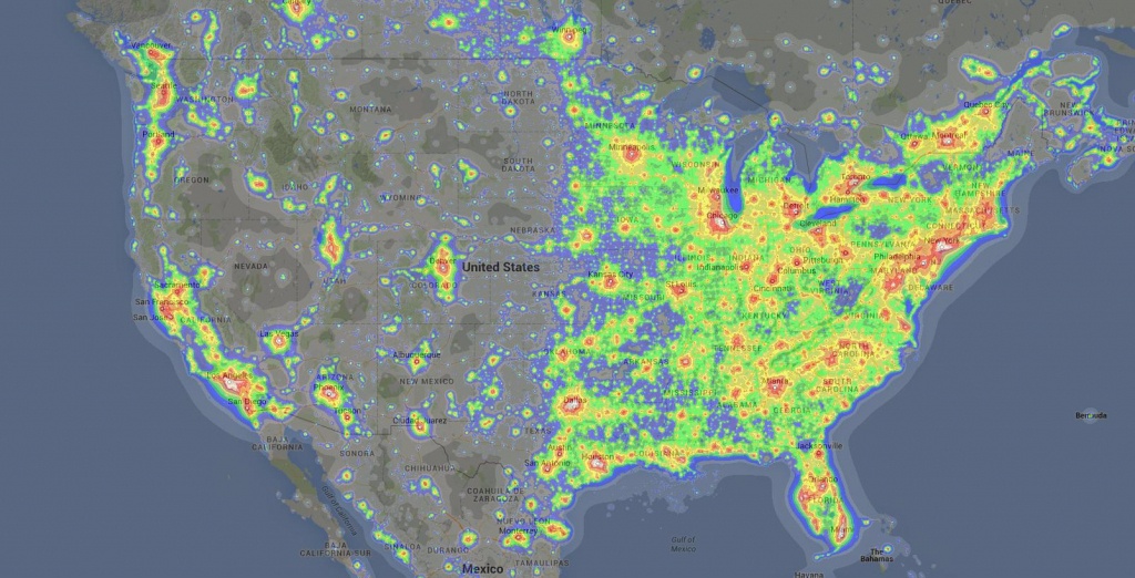 Light Pollution In The United States [1604X818] : Mapporn - Light Pollution Map California