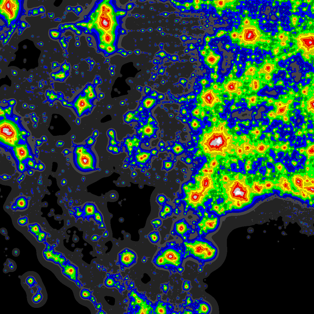 Light Pollution Map - Darksitefinder - Light Pollution Map Texas