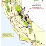 Lightning Map: 301 Lightning Strikes Between Sunday And 11 Am Today   Lightning Map California