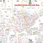Lincmad's 2019 Area Code Map With Time Zones   Printable Area Code Map