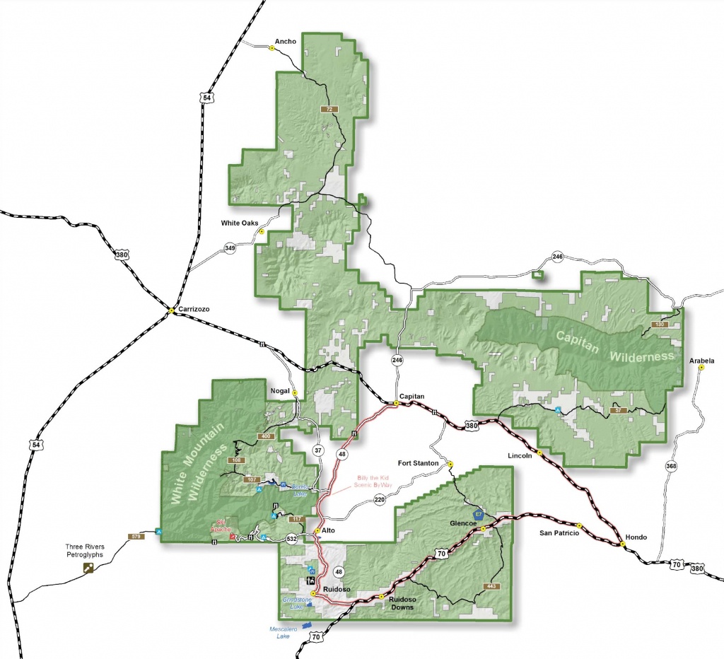 Lincoln National Forest - Districts - Texas National Forest Hunting Maps